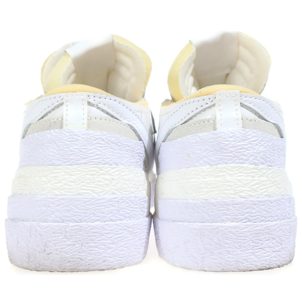 NIKE(ナイキ) ×sacai BLAZER LOW WHITE PATENT LEATHER サカイ ブレイザー パテント レザーローカットスニーカー ホワイト US9.5/27.5cm DM6443-100