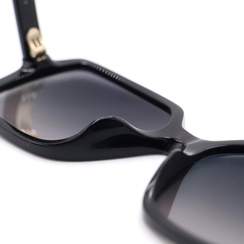 CHANEL(シャネル) POLARIZED サングラス スクエア型 ゴールドロゴ ブラック 5505-A レディース
