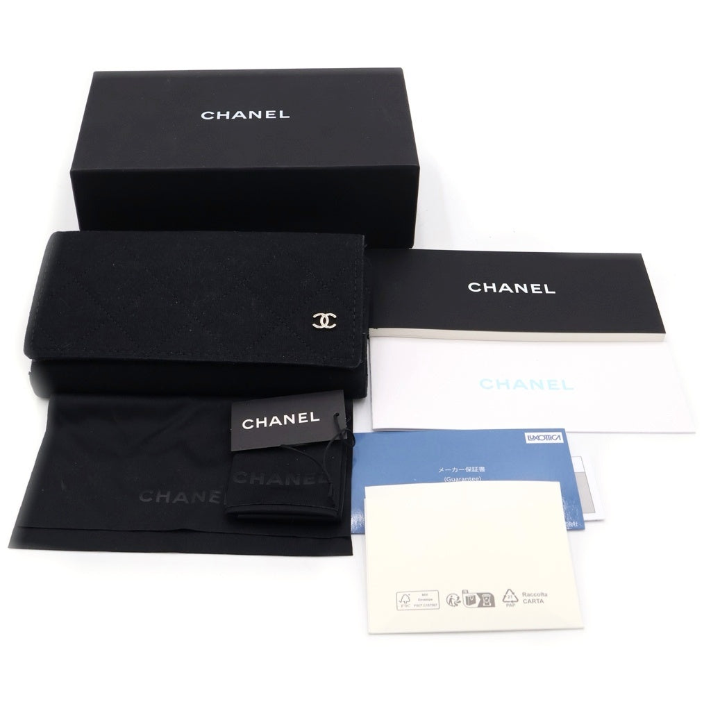 CHANEL(シャネル) POLARIZED サングラス スクエア型 ゴールドロゴ ブラック 5505-A レディース