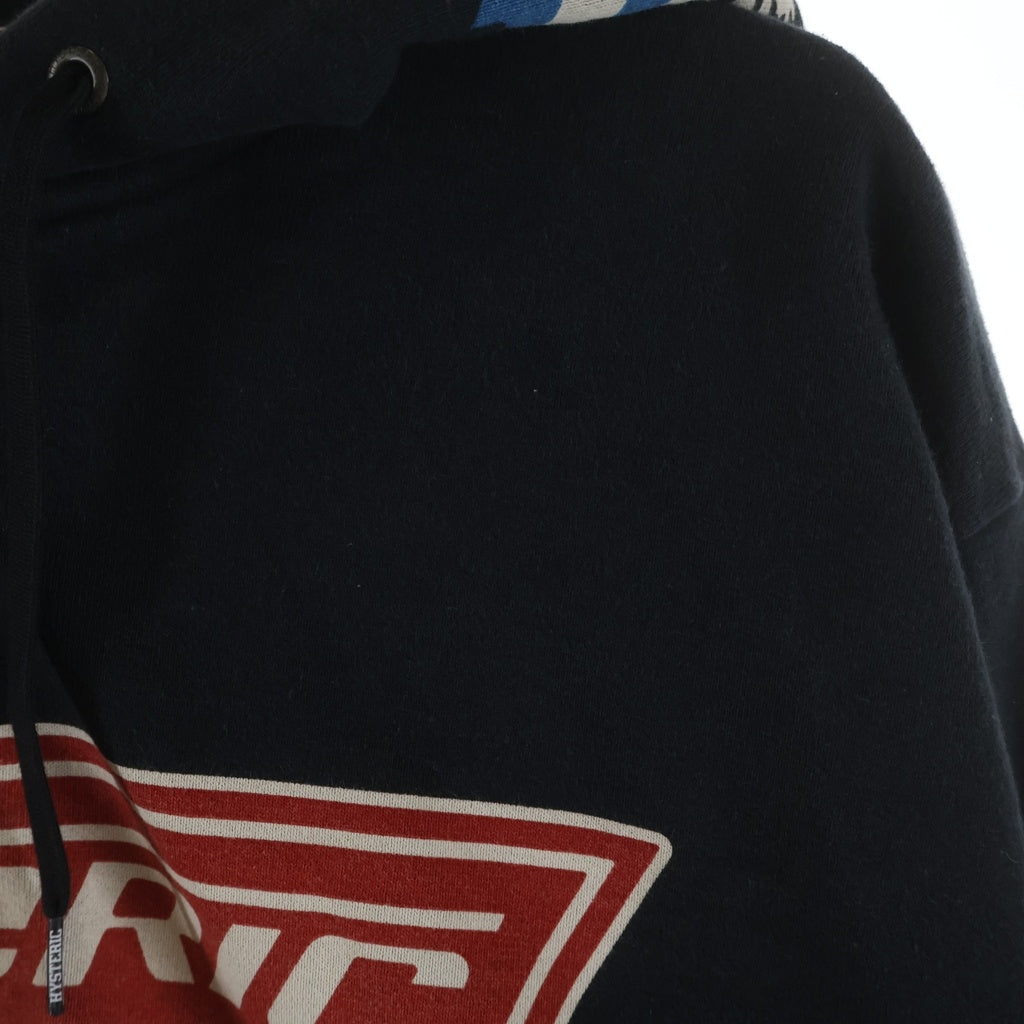HYSTERIC GLAMOUR(ヒステリックグラマー) 24SS HG BOX LOGOS HGボックスロゴ フルジップ パーカー ブラック 02241CF02