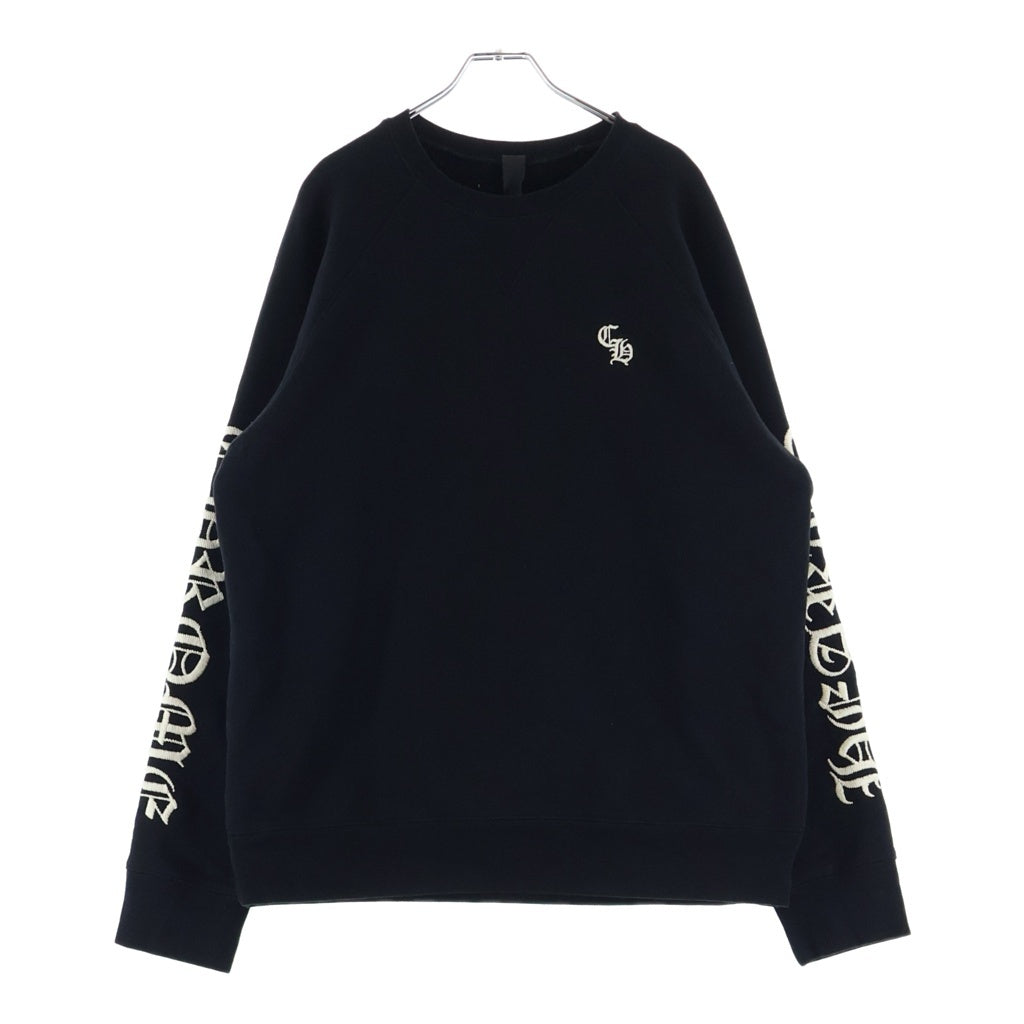 CHROME HEARTS(クロムハーツ) YNOT SLO RIDE SWEATSHIRT ワイノットスロースライド ロゴ刺繍スウェットトレーナー ブラック