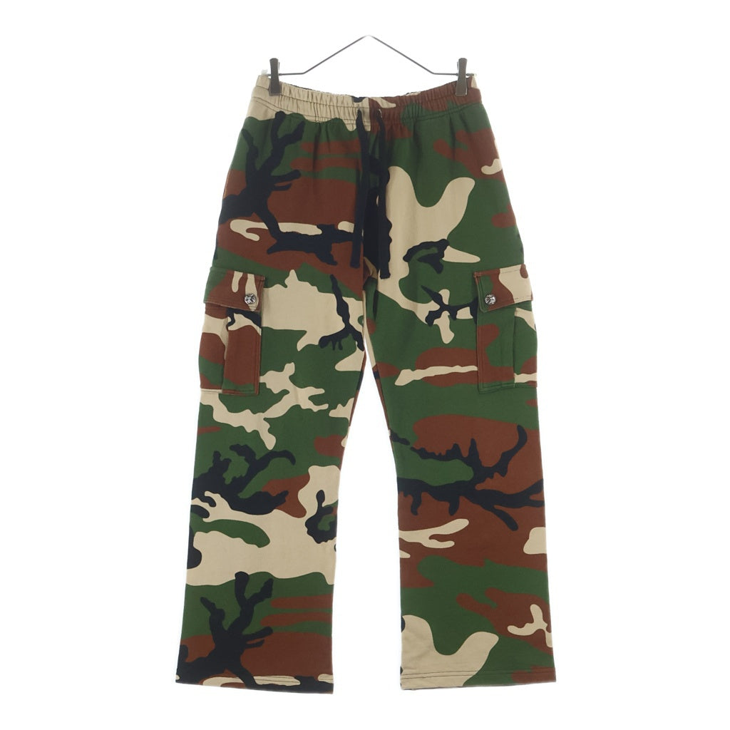 CHROME HEARTS(クロムハーツ) ×MATTY BOY CAMO CARGO SWEATPANTS マッティボーイ カモ柄 クロスボール装飾 スウェット カーゴパンツ カーキ