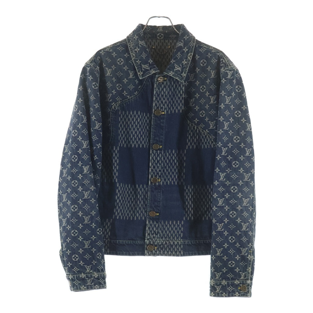 LOUIS VUITTON(ルイヴィトン) ×NIGO ジャイアントダミエウェーブスモノグラムデニムジャケット Gジャン インディゴ HJA10WUZC A480