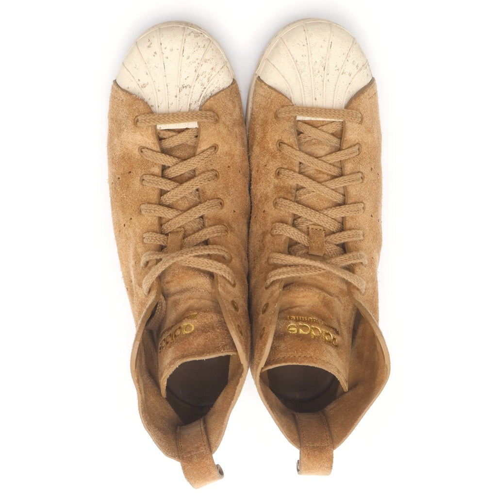 adidas(アディダス) ×Wales Bonner SUPERSTAR HI パーフォレーション加工 ハイカットスニーカー ブラウン JR0217