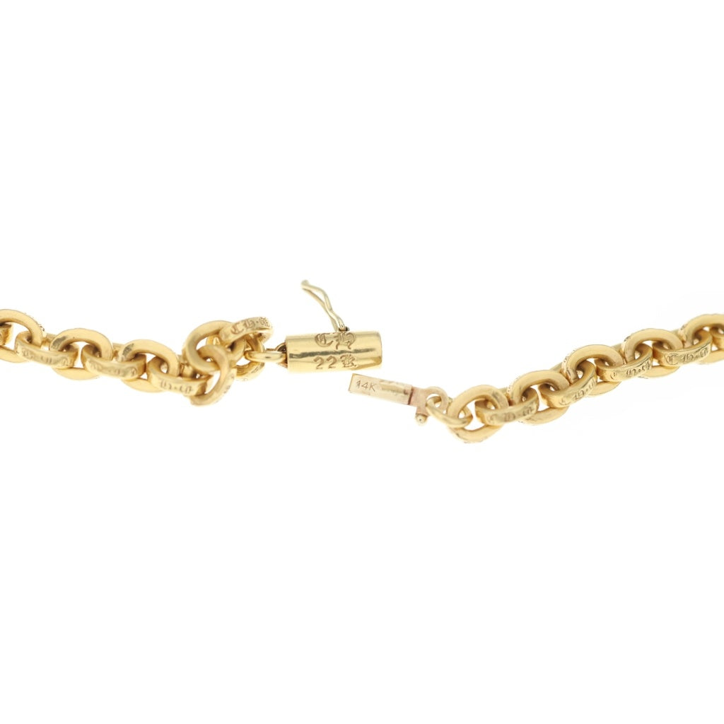 CHROME HEARTS(クロムハーツ) 22K PAPERCHAIN 20 ペーパーチェーンネックレス 20inch ゴールド BCA016