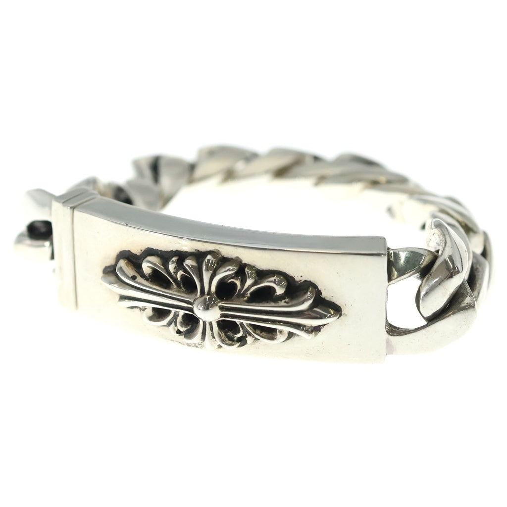 CHROME HEARTS(クロムハーツ) ID FLORAL CRS フローラルクロスIDクラシックリンク ブレスレット 11LINK シルバー BCA164