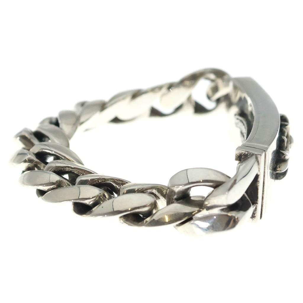 CHROME HEARTS(クロムハーツ) ID FLORAL CRS フローラルクロスIDクラシックリンク ブレスレット 11LINK シルバー BCA164