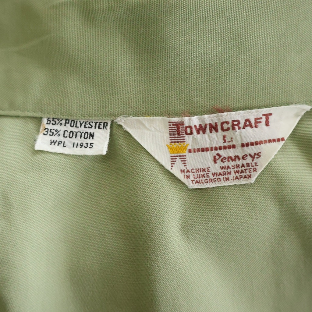 PENNEYS TOWNCRAFT(ぺニーズタウンクラフト) 60s 刺?デザイン スウィングトップ ジャケット ジップアップブルゾン グリーン