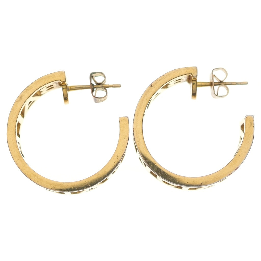 BALENCIAGA(バレンシアガ) LOGO HOOP PIERCE ロゴフープピアス ゴールド