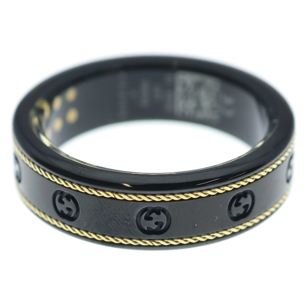 GUCCI(グッチ) ×OURA インターロッキングG スマートリング ブラック 705220