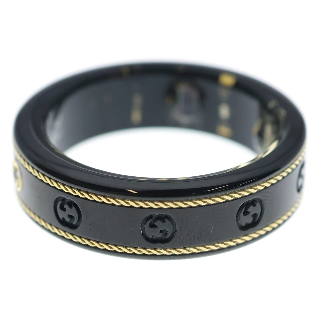 GUCCI(グッチ) ×OURA インターロッキングG スマートリング ブラック 705220