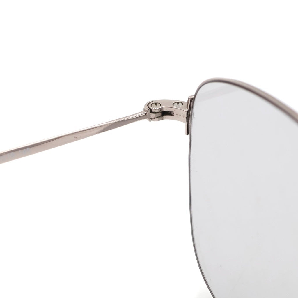 BALENCIAGA(バレンシアガ) メタルフレーム ロゴ入りレンズ サングラス シルバー BB0061SK
