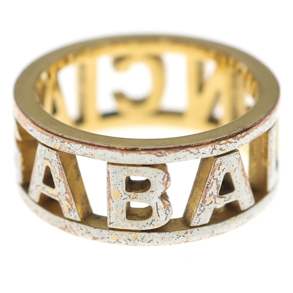 BALENCIAGA(バレンシアガ) LOGO RING ロゴ入り リング ゴールド