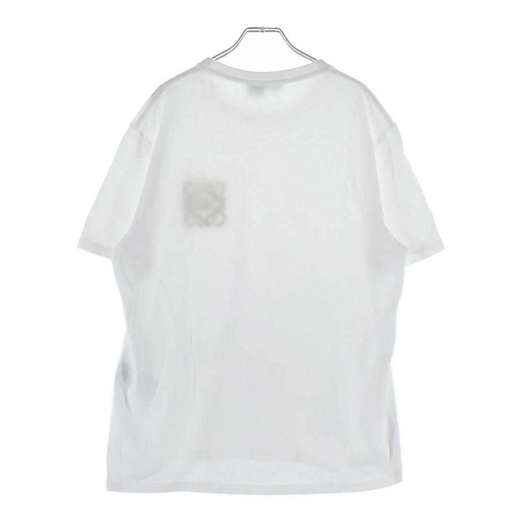 LOEWE(ロエベ) 24SS PAULA'S IBIZA パウラズ イビザ パイル アナグラムロゴ刺繍 クルーネック 半袖Tシャツ カットソー グレー H616Y22X67