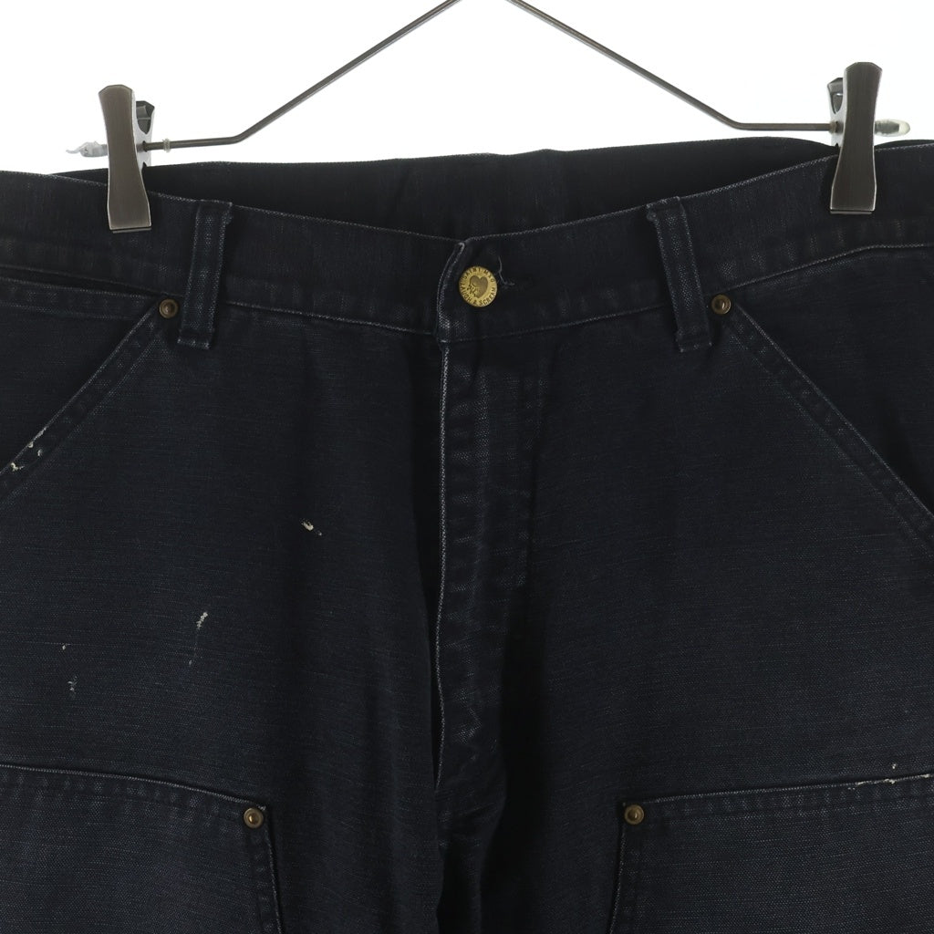 SAINT MICHAEL(セントマイケル) 25SS DOUBLE KNEE PANTS ダブルニー デンム パンツ ブラック SM-HR8-0000-065