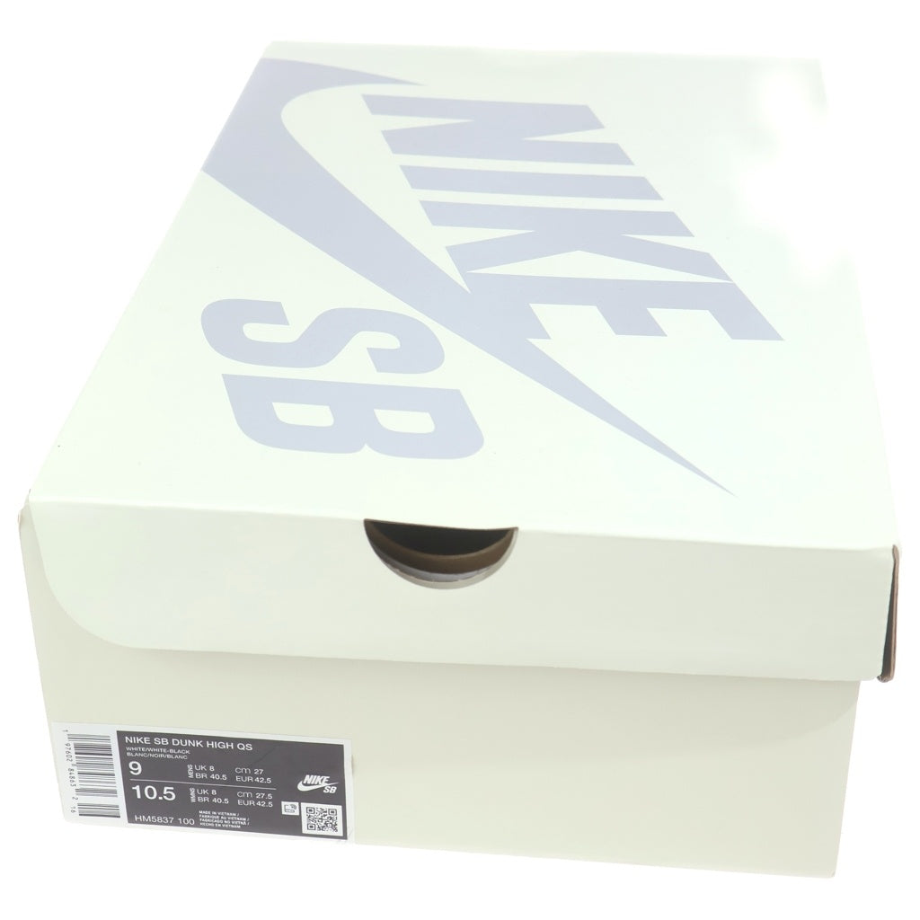 NIKE SB(ナイキエスビー) ×ANTIHERO DUNK HIGH QS WHITE アンタイヒーロー ダンク ハイカットスニーカー ホワイト HM5837-100 US9/27cm