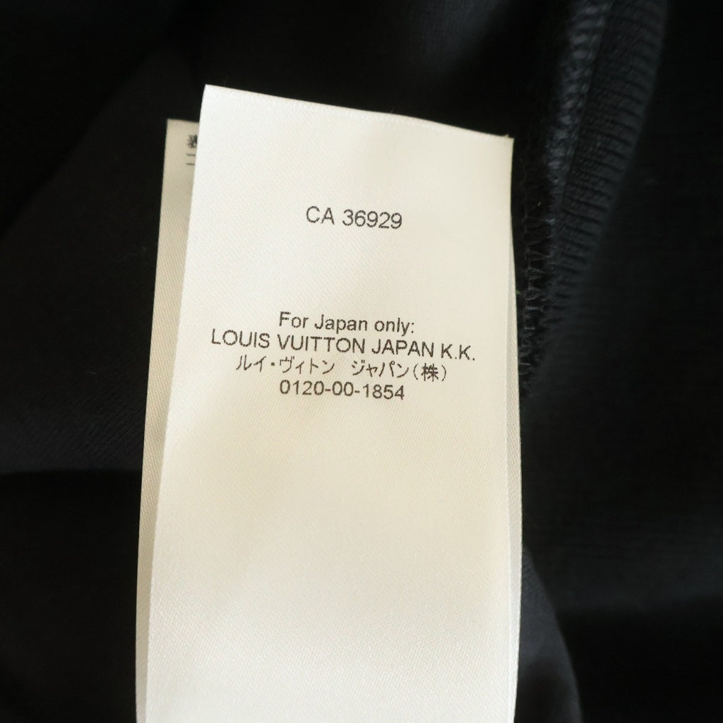 LOUIS VUITTON(ルイヴィトン) 22AW LVアイズグラフィックジャカード プルオーバーパーカー フーディ ブラック/グリーン RM222 RC6 HNY88W