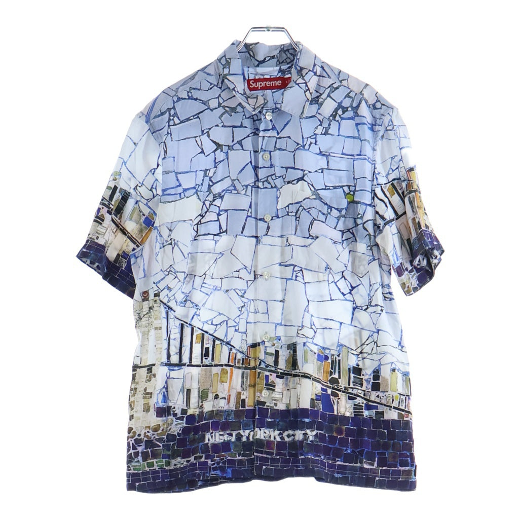 SUPREME(シュプリーム) 24SS Mosaic S/S Shirts モザイク 半袖シャツ ホワイト