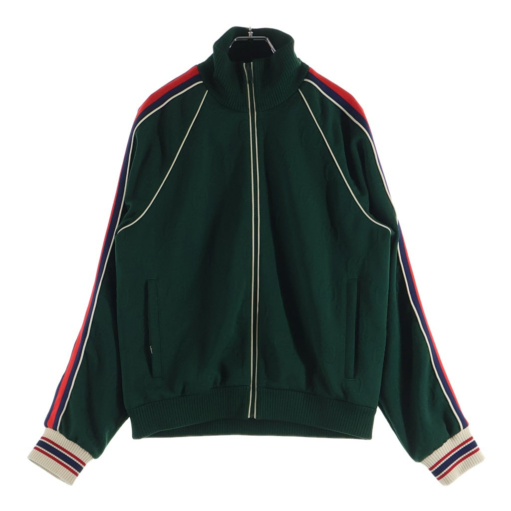 GUCCI(グッチ) GG柄 ジャガード ジップアップトラックジャケット グリーン 662270 XJDE9