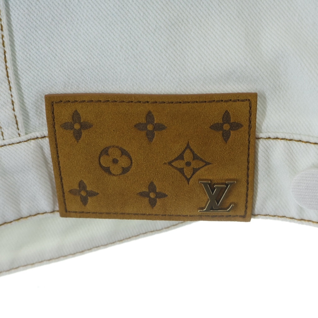 LOUIS VUITTON(ルイヴィトン) 23SS スプレーモノグラムデニムトラッカージャケット ホワイト/ブルー RM231M U14 HOA10W