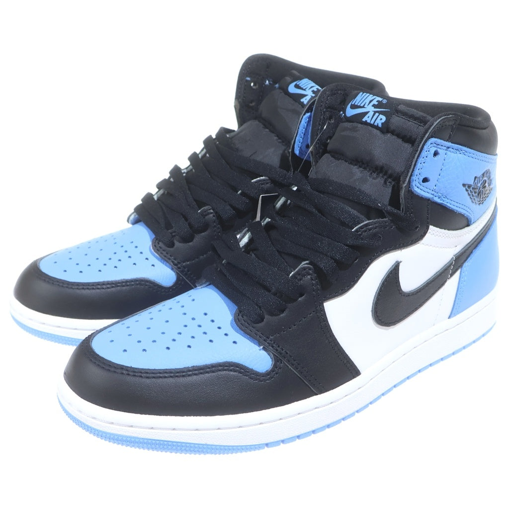 NIKE(ナイキ) AIR JORDAN 1 RETRO HI OG UNIVERSITY BLUE UNC TOE エアジョーダン ユーエヌシートゥ ハイカットスニーカー ブルー US9.5/27.5cm DZ5485-400