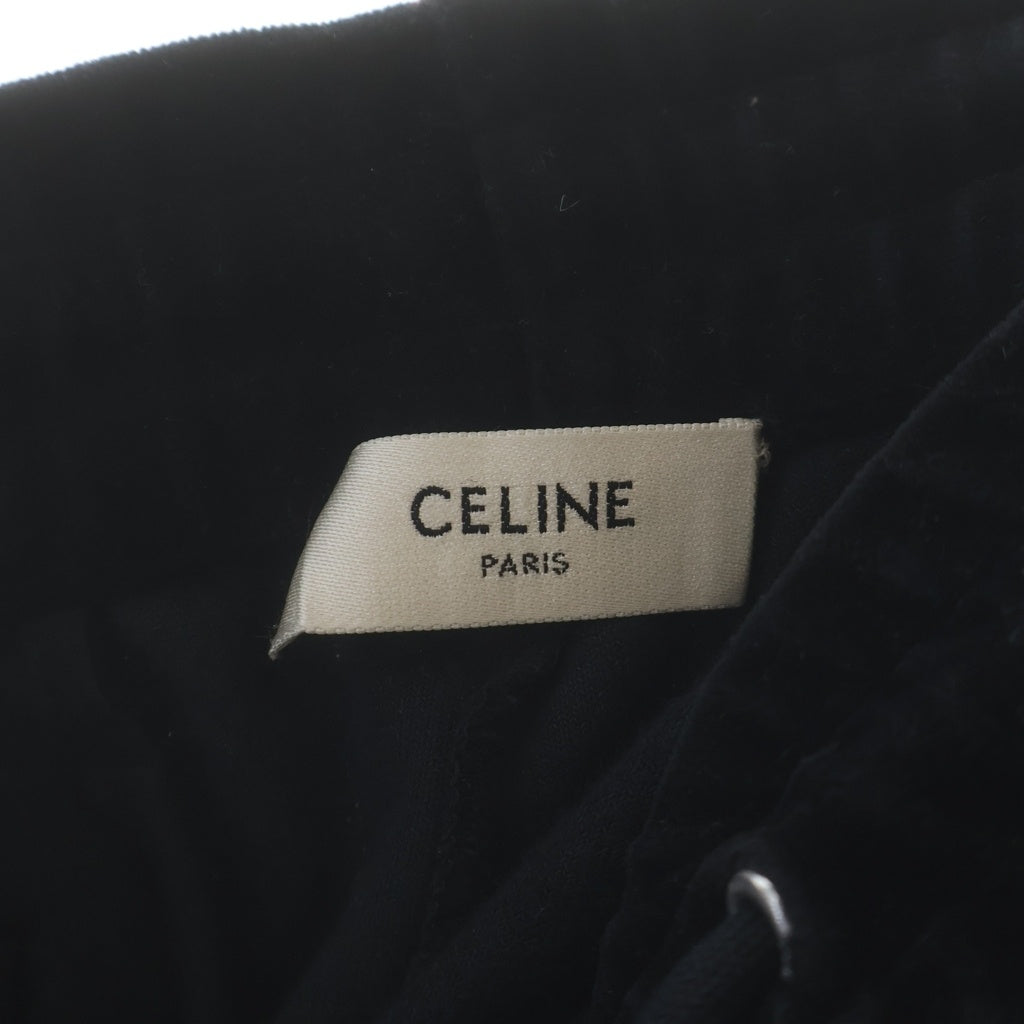 CELINE(セリーヌ) Triomphe Flared Jersey Track Pants トリオンフ フレアジャージートラックパンツ ブラック 2Z020679I