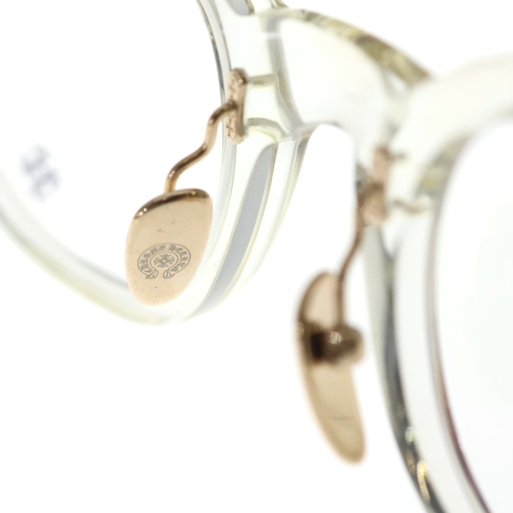 CHROME HEARTS(クロムハーツ) JUST IN-A アイウェア サングラス 眼鏡 クリア/ゴールド
