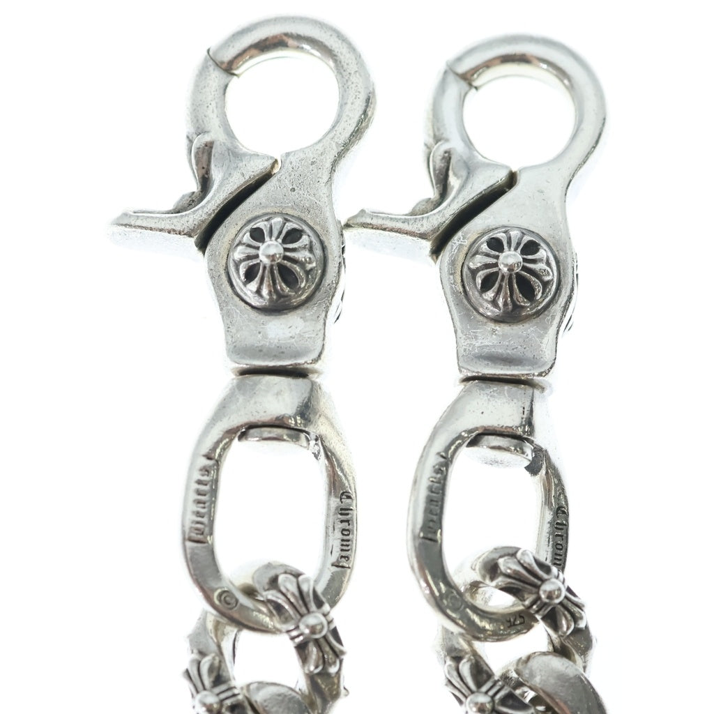 CHROME HEARTS(クロムハーツ) FANCY LONG-T/2クリップロングファンシー ウォレットチェーン シルバー BCA075