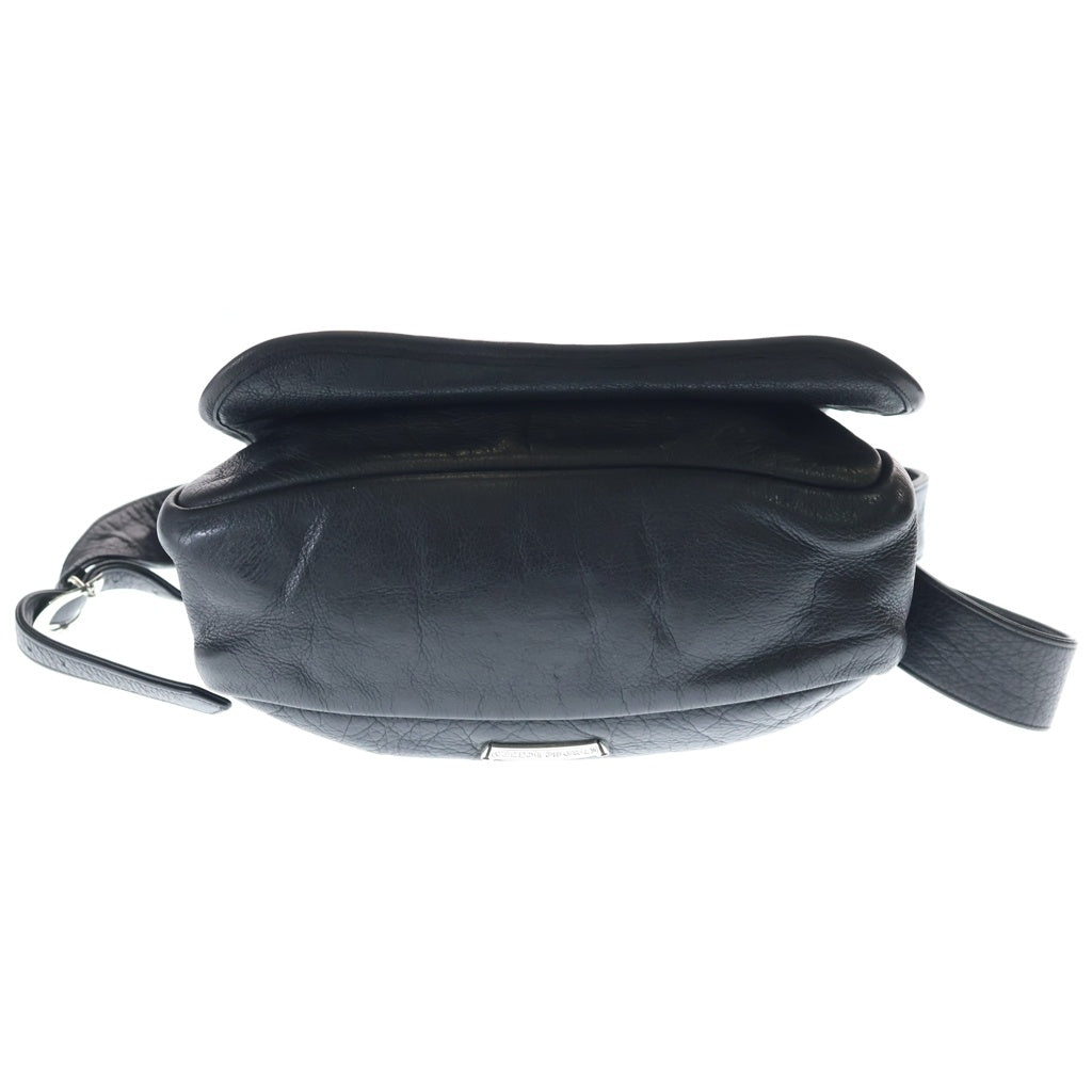 CHROME HEARTS(クロムハーツ) BAG-MAIL メールバッグ ラージクロス装飾 レザー ショルダーバッグ ブラック