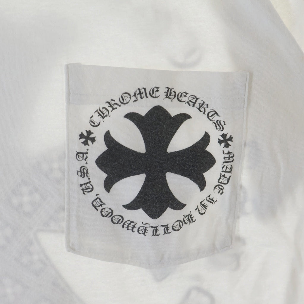 CHROME HEARTS(クロムハーツ) OLD CH PLUS CHプラスプリント クルーネック 半袖Tシャツ ホワイト