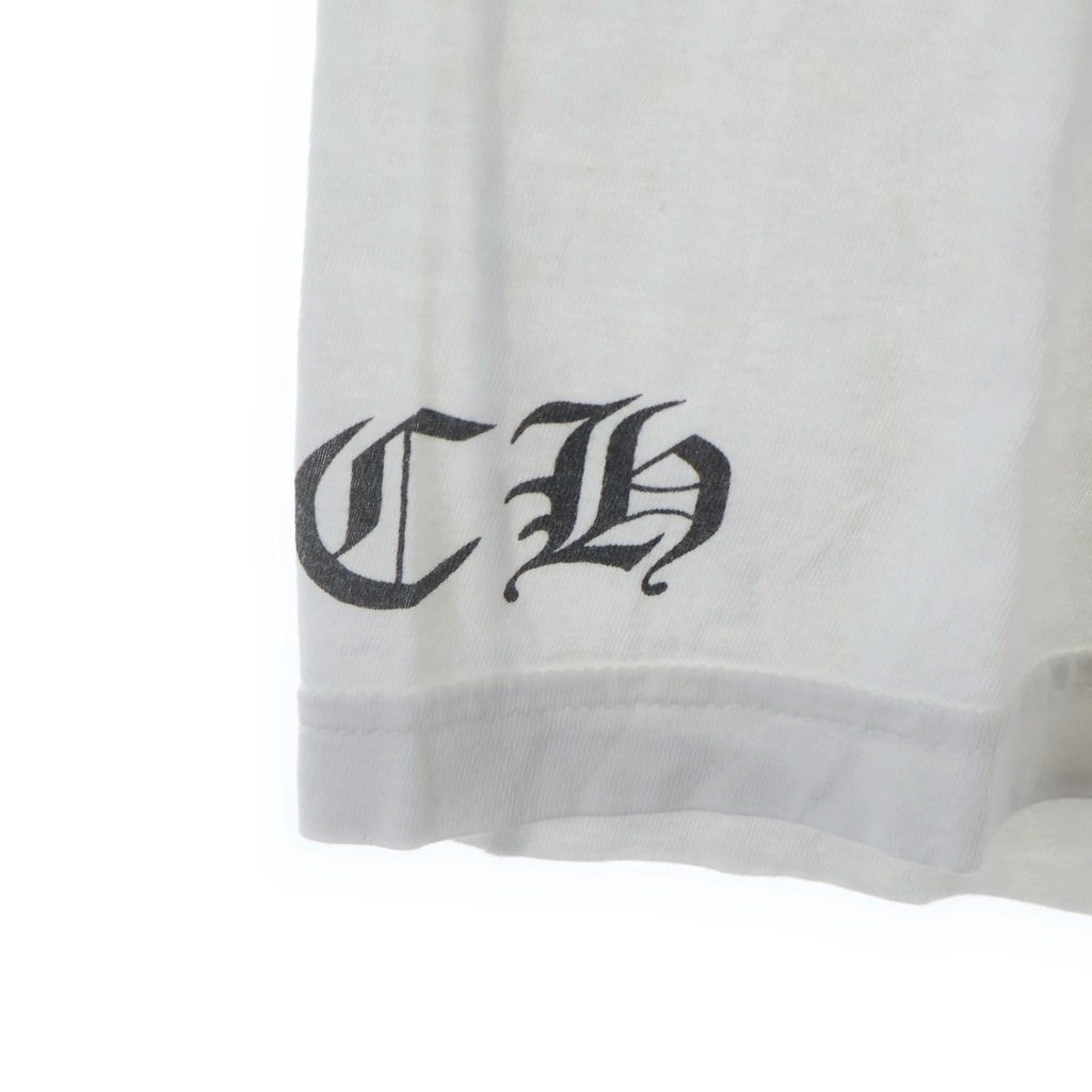 CHROME HEARTS(クロムハーツ) OLD CH PLUS CHプラスプリント クルーネック 半袖Tシャツ ホワイト