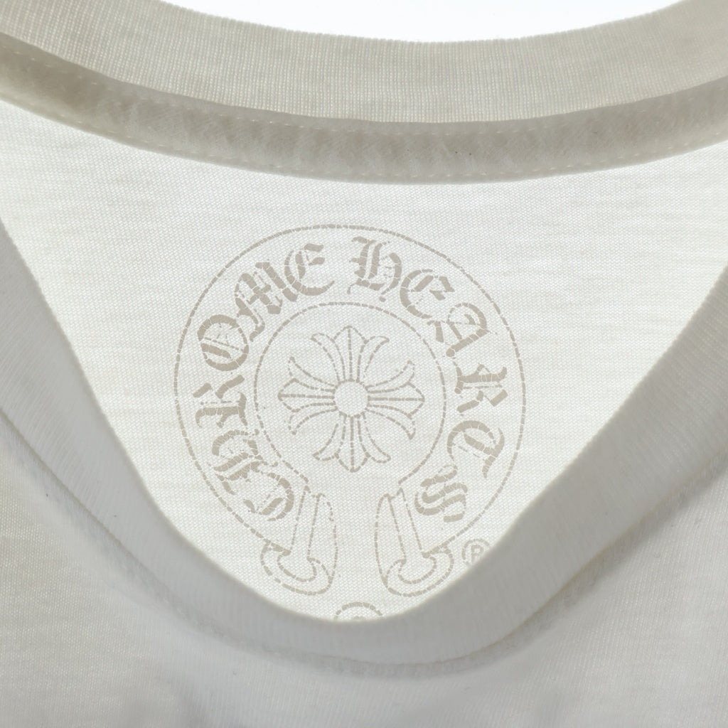 CHROME HEARTS(クロムハーツ) OLD CH PLUS CHプラスプリント クルーネック 半袖Tシャツ ホワイト
