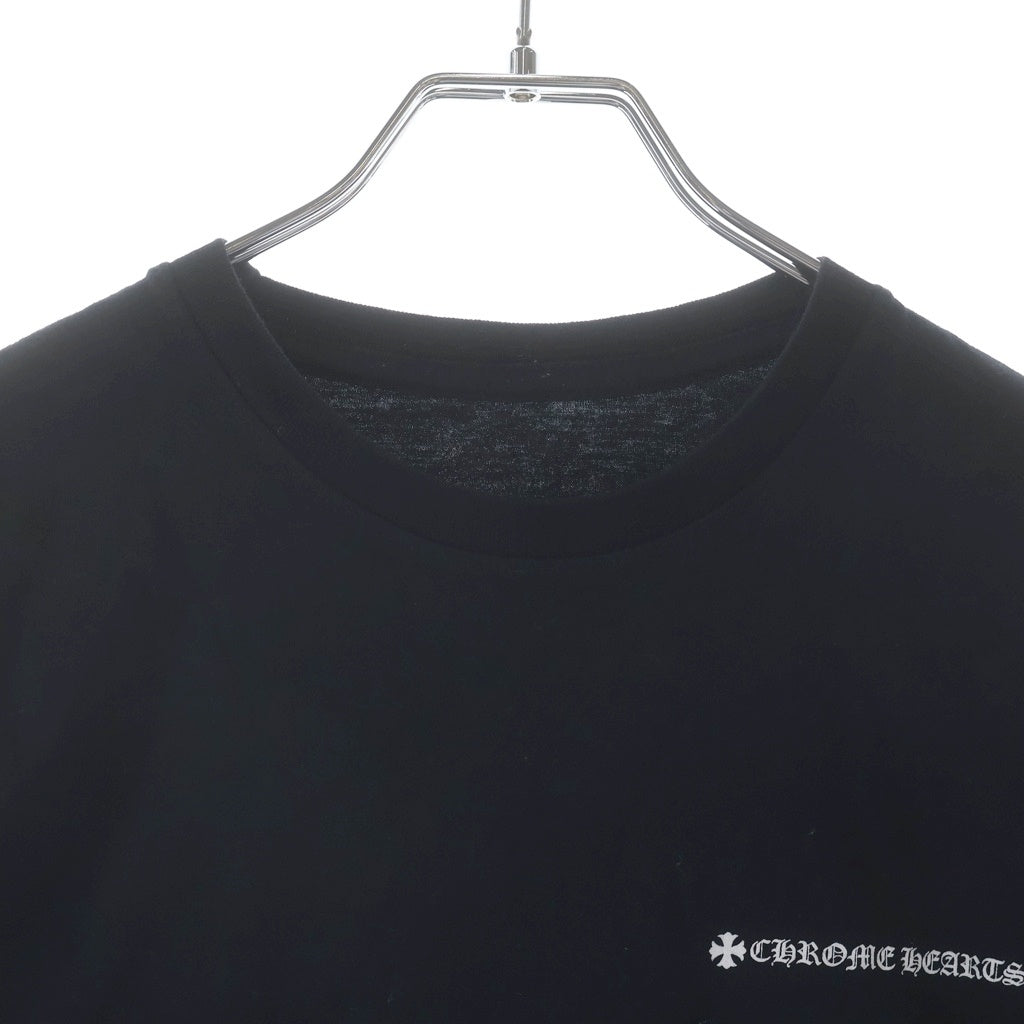 CHROME HEARTS(クロムハーツ) BACK CH PLUS TEE バックCHプラスプリント クルーネック 長袖Tシャツ ブラック