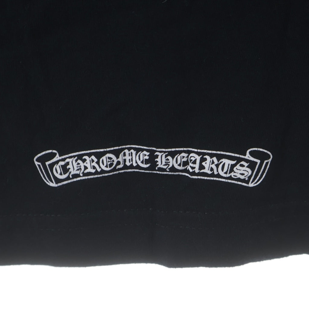 CHROME HEARTS(クロムハーツ) BACK CH PLUS TEE バックCHプラスプリント クルーネック 長袖Tシャツ ブラック