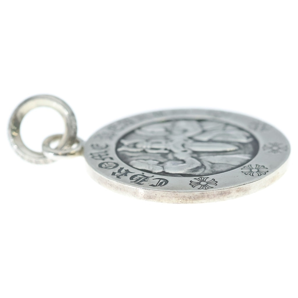 CHROME HEARTS(クロムハーツ) ANGL MDL LG ラージエンジェルメダル ペンダント ネックレストップ シルバー