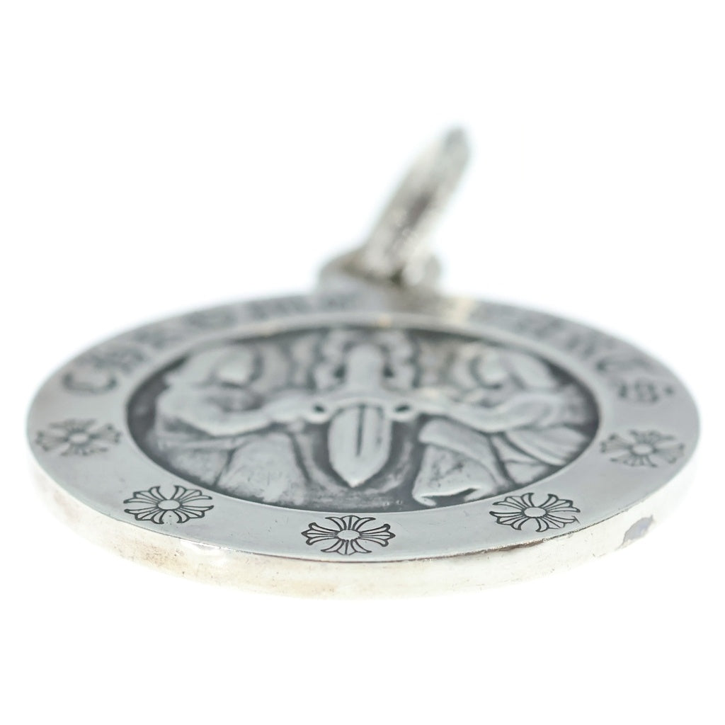 CHROME HEARTS(クロムハーツ) ANGL MDL LG ラージエンジェルメダル ペンダント ネックレストップ シルバー