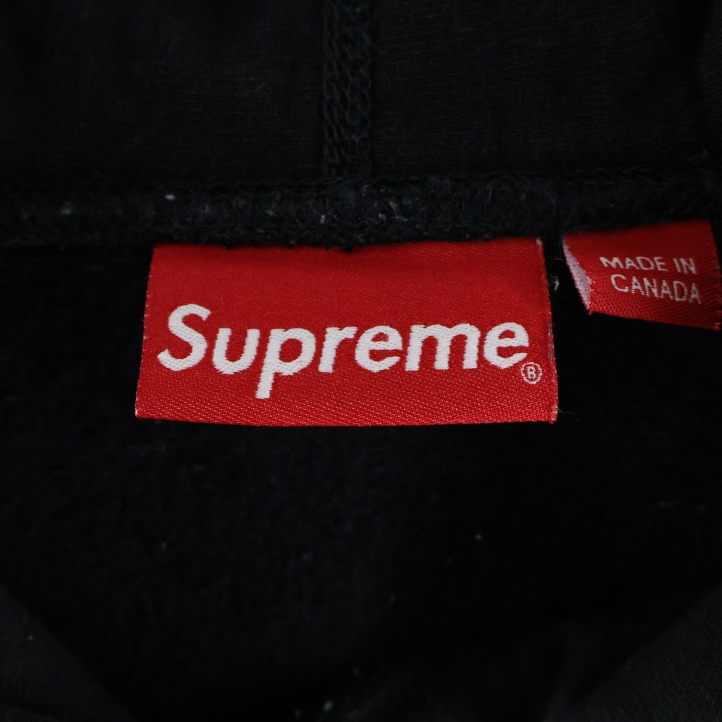 SUPREME(シュプリーム) 19AW Bandana Box Logo Hoodie バンダナ柄ボックスロゴ プルオーバーパーカー ブラック