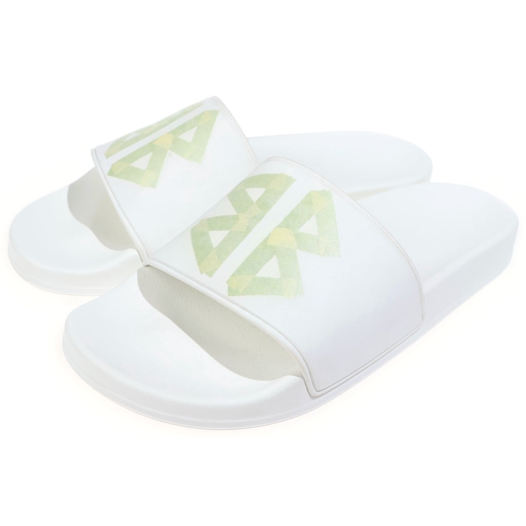 BALENCIAGA(バレンシアガ) 25SS POOL SLIDE BBテープロゴ シャワーサンダル ホワイト 689031W1SA21090