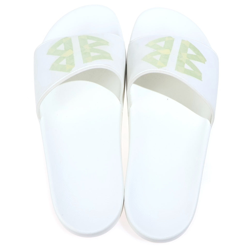 BALENCIAGA(バレンシアガ) 25SS POOL SLIDE BBテープロゴ シャワーサンダル ホワイト 689031W1SA21090
