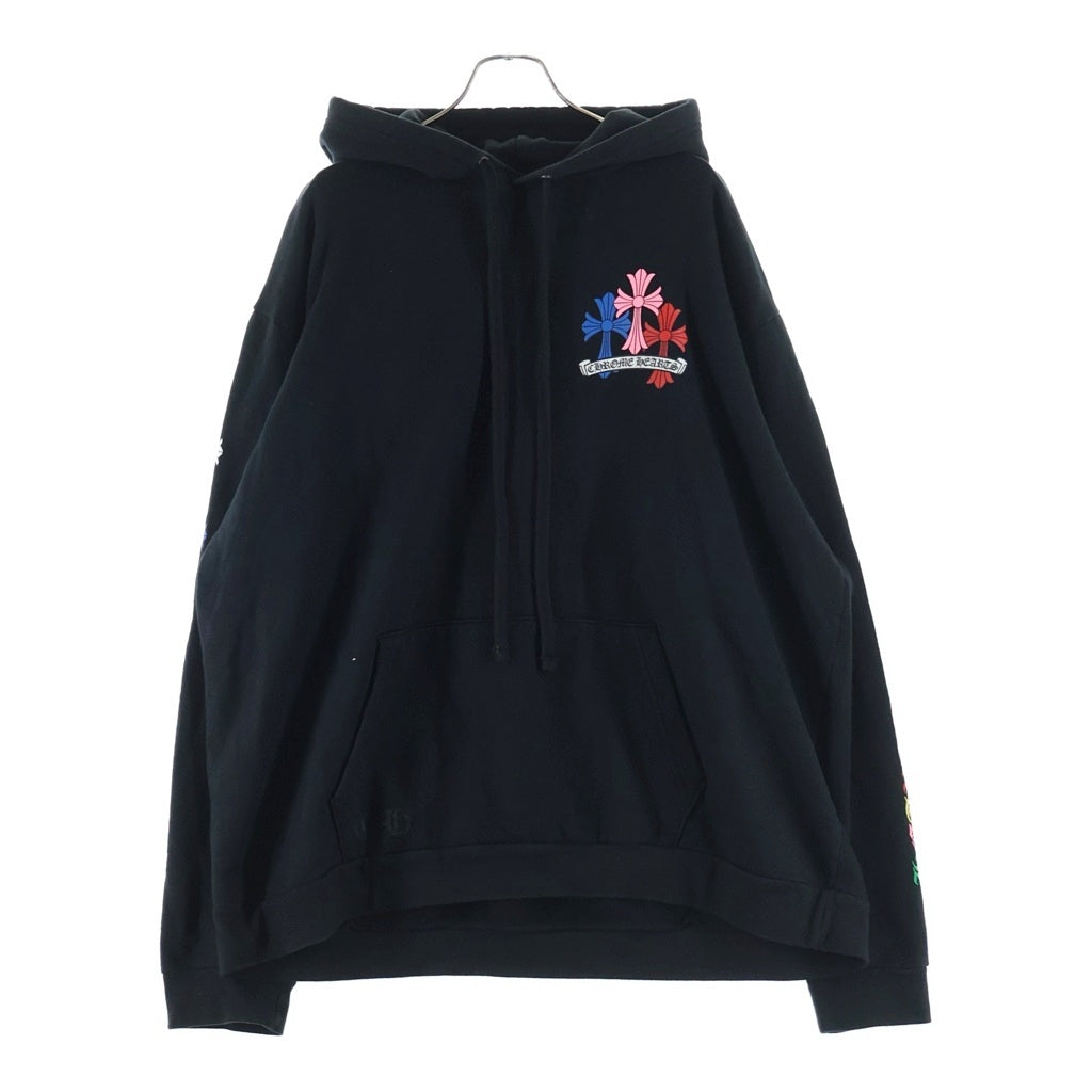 CHROME HEARTS(クロムハーツ) MLTCOL CEM CRS HD PLVR マルチカラーセメタリークロスプルオーバーパーカー ブラック