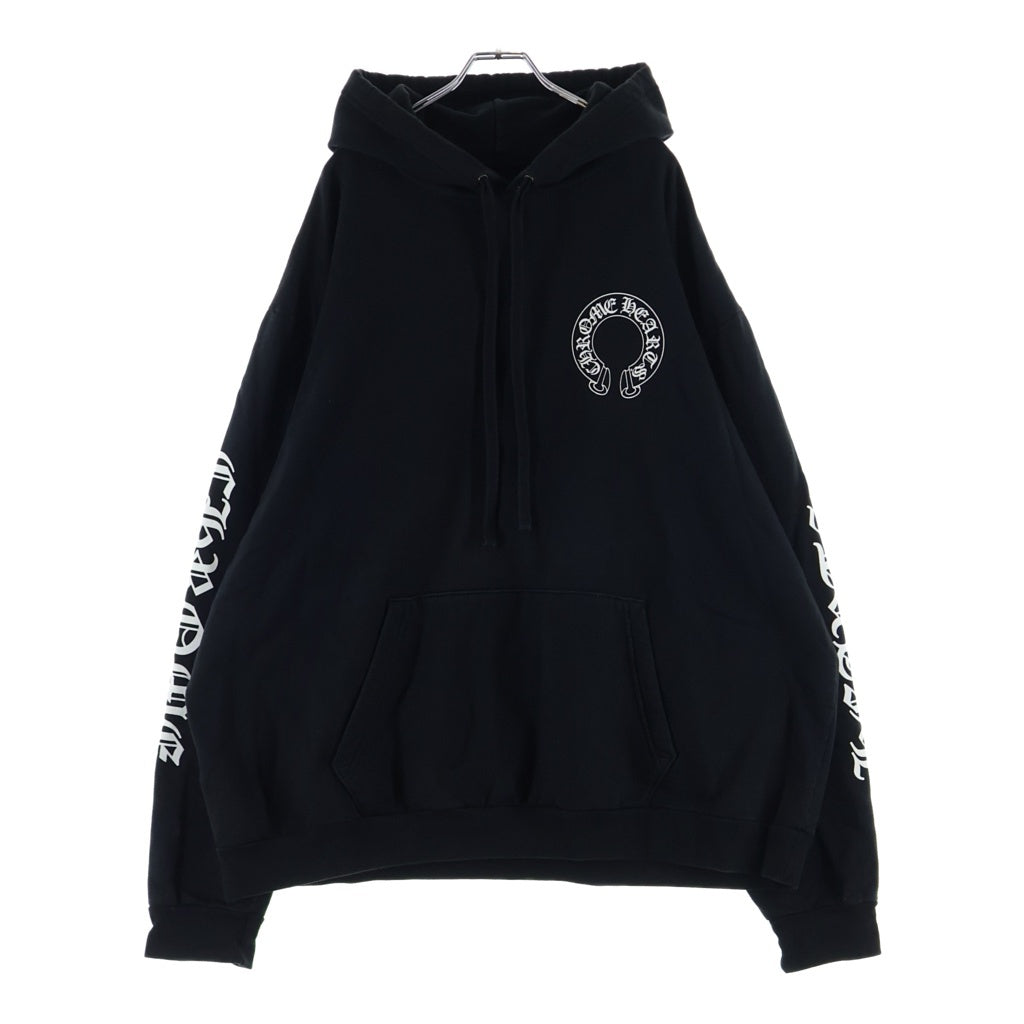 CHROME HEARTS(クロムハーツ) ×MATTY BOY CHOMPER SWTSHRT HD PLVR ×マッティボーイ チョンパー ホースシューフーディ プルオーバースウェットパーカー ブラック