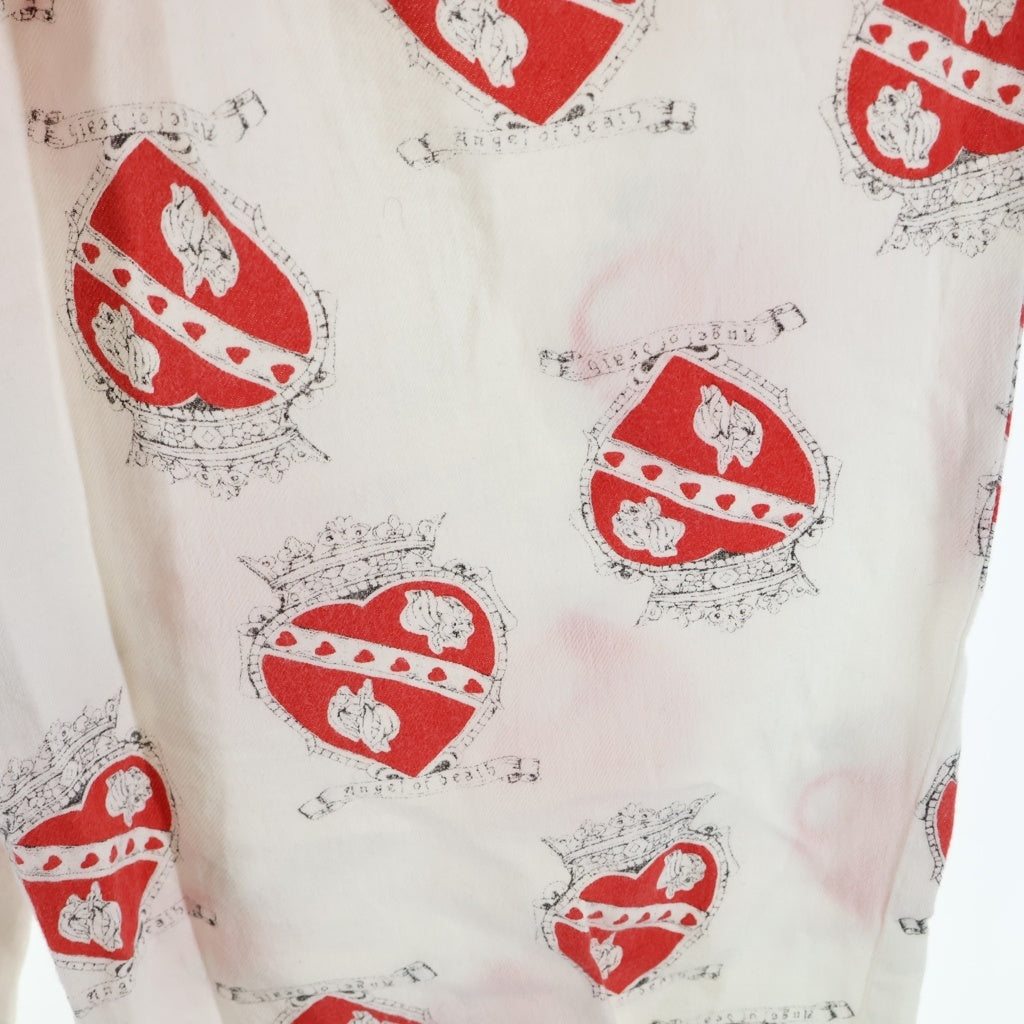 SAINT MICHAEL(セントマイケル) 21SS PJ PANTS ハート総柄 パジャマ