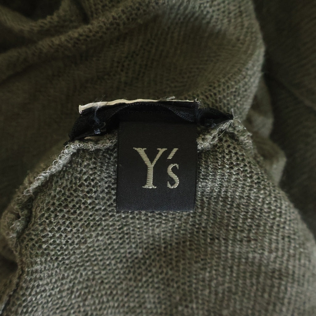 Y's(ワイズ) リネン シースルー カーディガン カーキ レディース YH-B20-329