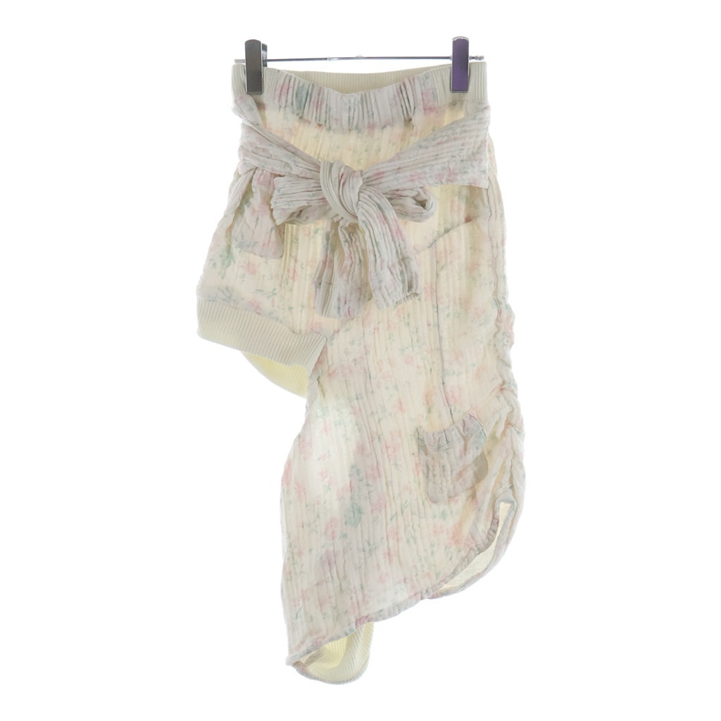 NO BRAND(ノーブランド) OPEN YY オープン ワイワイ FLORAL BLANKIE CUTOUT SKIRT フローラル ブランケットカットアウトスカート ホワイト レディース YY261SK004