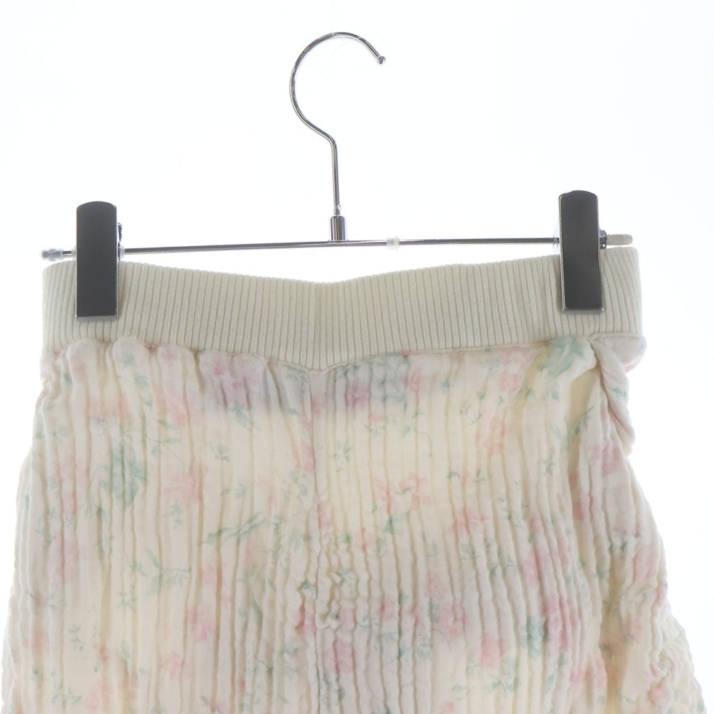 NO BRAND(ノーブランド) OPEN YY オープン ワイワイ FLORAL BLANKIE CUTOUT SKIRT フローラル ブランケットカットアウトスカート ホワイト レディース YY261SK004