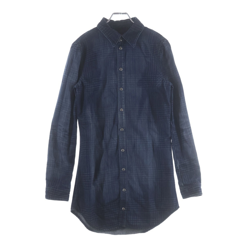 DIESEL(ディーゼル) DE-EAZY DRESS-S デニムシャツドレス フルスナップボタンワンピース インディゴ レディース 09N84