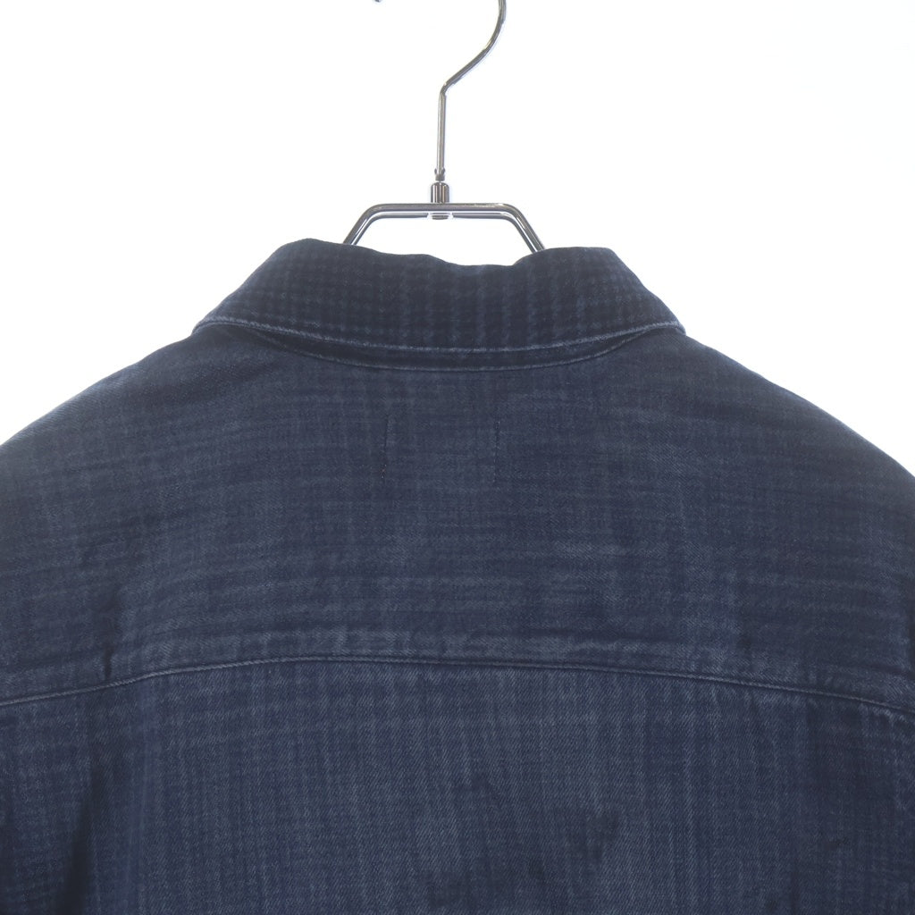 DIESEL(ディーゼル) DE-EAZY DRESS-S デニムシャツドレス フルスナップボタンワンピース インディゴ レディース 09N84