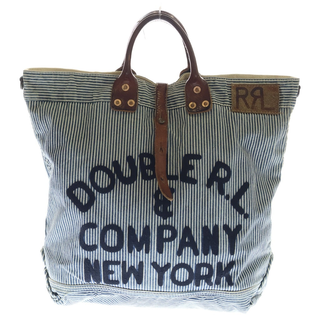 RRL(ダブルアールエル) Murphy Hickory Striped Tote マーフィーヒッコリー ストライプトート インディゴ