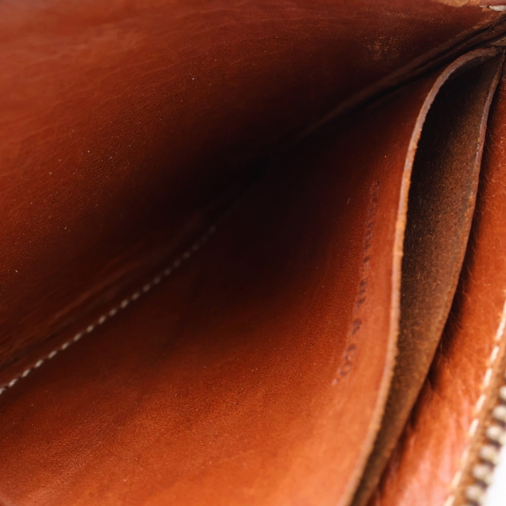 RRL(ダブルアールエル) Leather Coin Case レザーコインケース カービング ブラウン