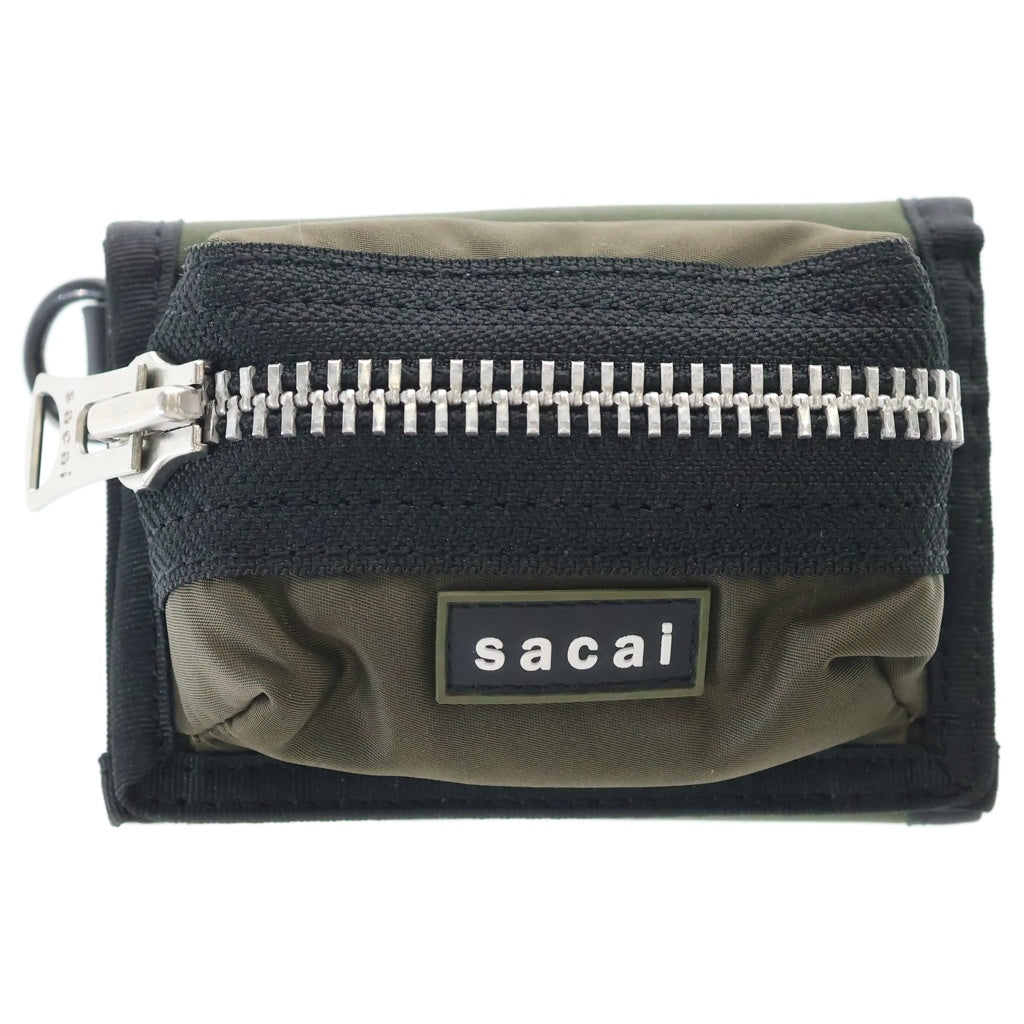 Sacai(サカイ) 26SS Pocket Trifold Wallet ポケット トリフォールド ウォレット カーキ 26-01107S
